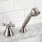 Kingston Brass Transfer Valve Set For Roman Tub Filler, Brushed Nickel KSK2368AXTR - alternate 3